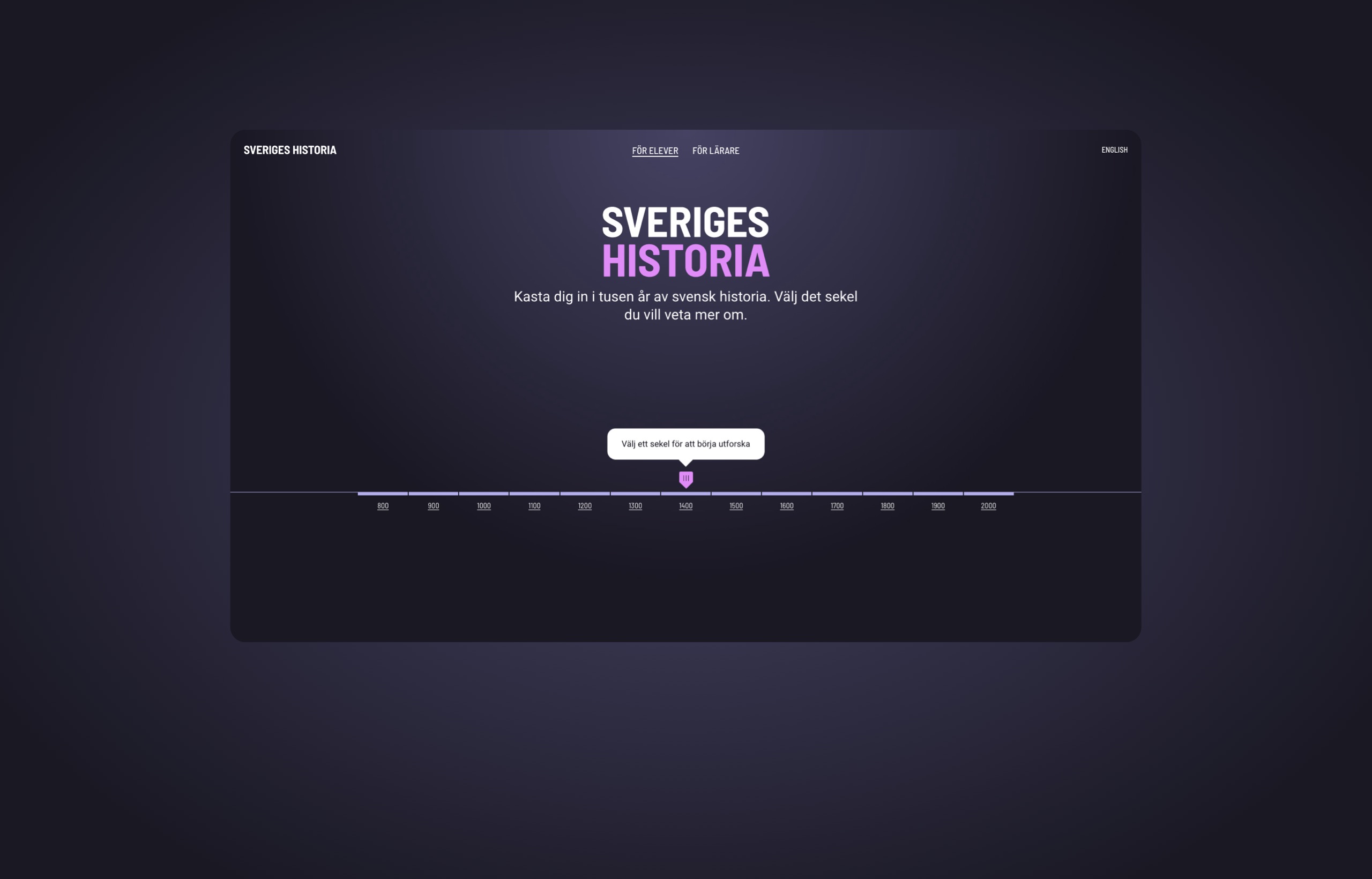 Sveriges historia webb