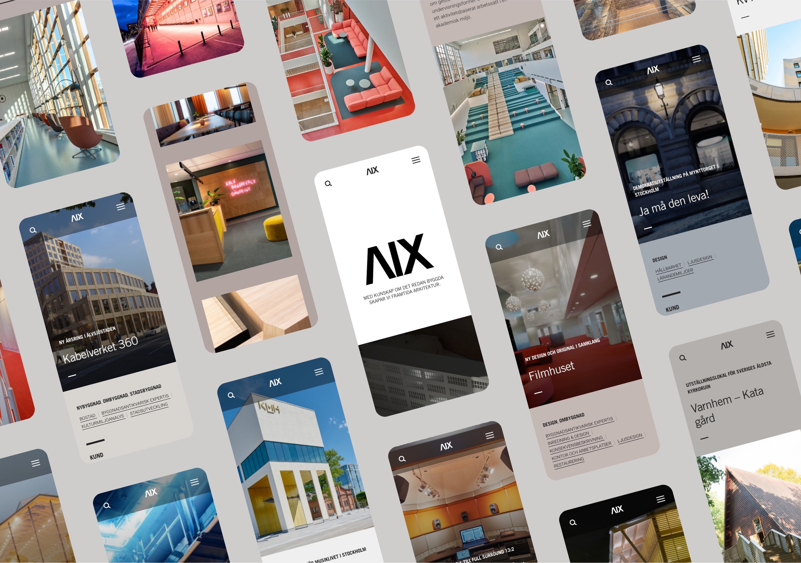 Bilder på fina designprojekt från AIX webbsida