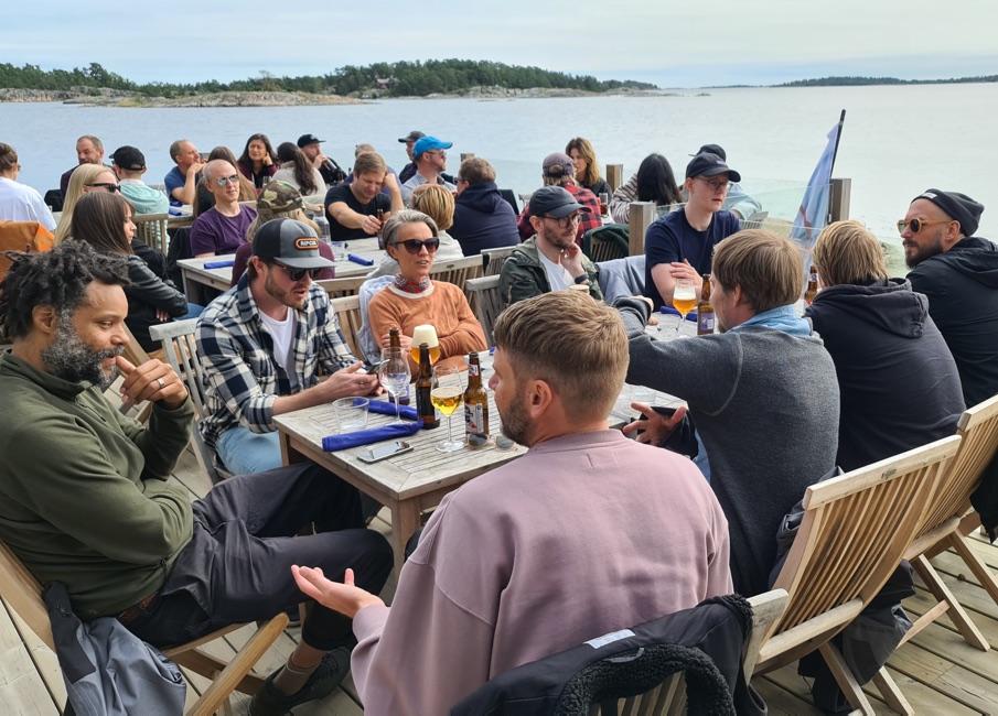 Bazooka middag i skärgården