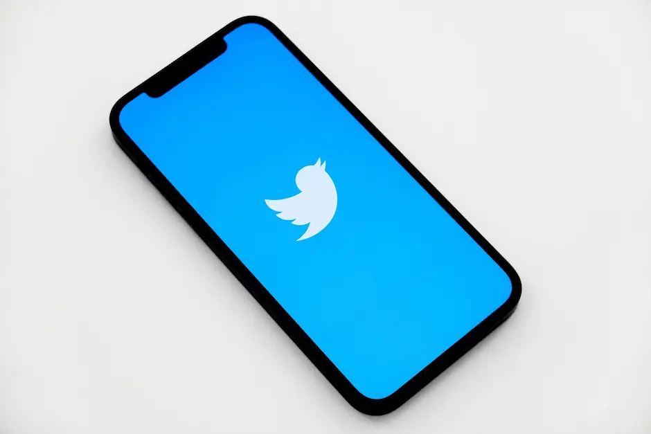 Twitter logo mobil