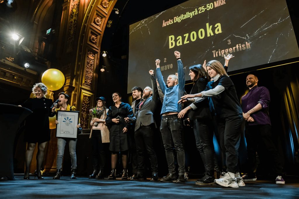 Bazooka på scen som årets byrå