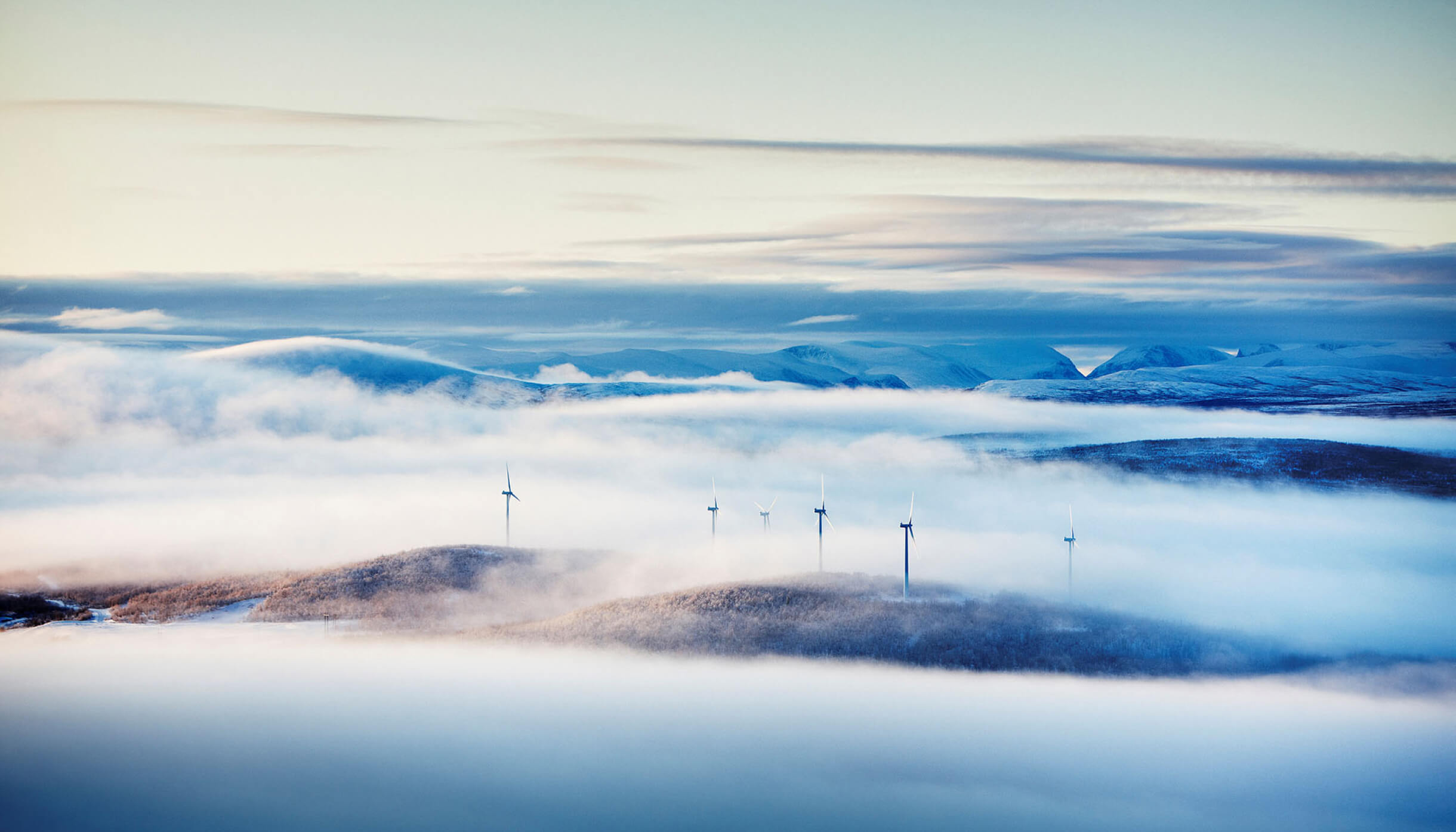 Vackert landskap i Kiruna